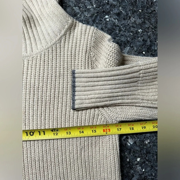 Boden Beige Wool Alpaca Turtleneck Knit Sweater Dress Women’s Size US 6R Small - Picture 11 of 12